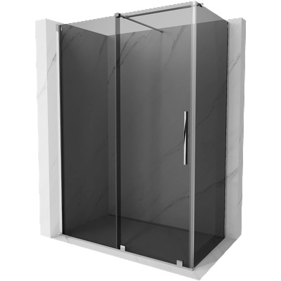 Mexen Velar плъзгаща се душ кабина 140 x 70 см, графит, хром - 871-140-070-41-01 (871-140-070-41-01)