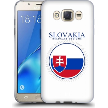 Pouzdro HEAD CASE Samsung Galaxy J7 2016 (J710, J710F) vzor Vlajky státy 2 SLOVENSKO