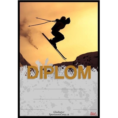 DL03d Diplom lyžování – Zboží Dáma