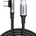 UGREEN Кабел Ugreen - US334, USB-C, 2m, ъглов, сив/черен (04030068)