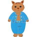 Orange Tree Toys Детски дървен пъзел Orange Tree Toys от 4 части - Котето Том (OTT06722) - ozone