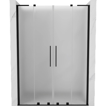 Mexen Velar L Duo плъзгащи се душ врати 160 см, матирано, черно - 871-160-003-32-70 (871-160-003-32-70)