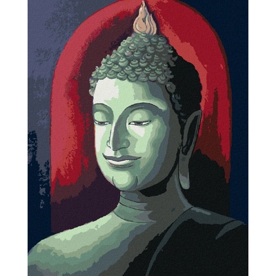 Zuty Malování podle čísel BUDDHA NA MODRÉM POZADÍ
