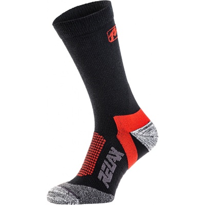 Relax NORDIC Lyžiarske ponožky merino RSO37B čierna červená