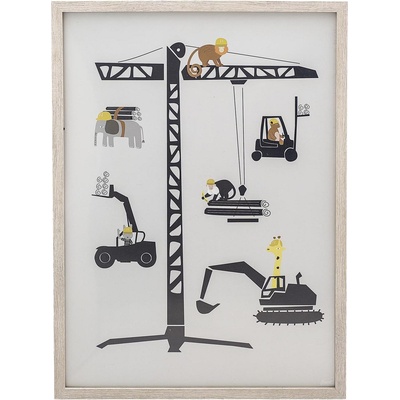 Bloomingville Картина в рамка Keith строителна площадка (82045964)