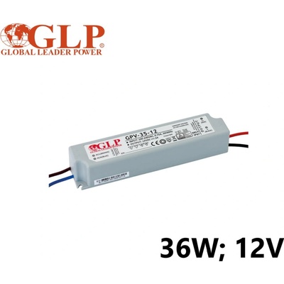 Voděodolný LED zdroj - 36W, 3A, 12V, IP67 (GPV-35) - Greenlux (GXLD133)