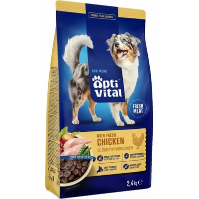 Optivital With fresh chicken suché krmivo pro psy 2,4 kg