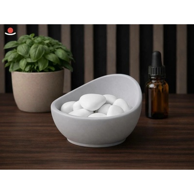 Aromakameny Světle šedá Mizu Aroma kamínky bílé 1 ks