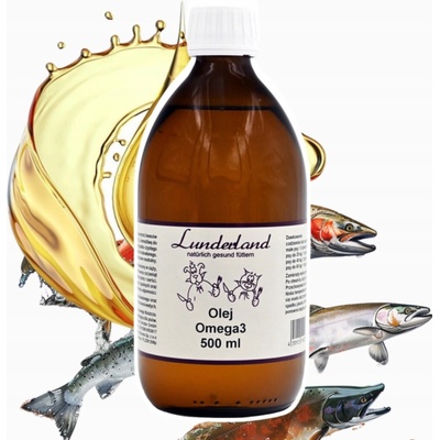 Lunderland olej Omega3 500 ml pro psy a kočky
