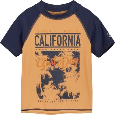 Color Kids-T-shirt W. Print tangerine Oranžová
