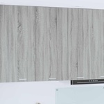 vidaXL Висящ шкаф Сив Сонома и бяло 50 x 31 x 100 см (884351)