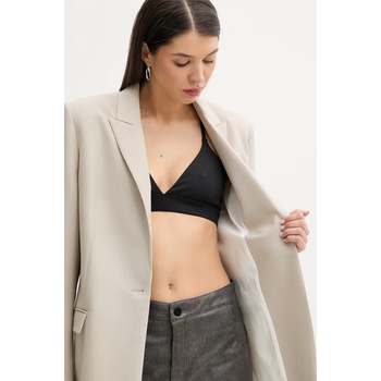 IRO Сако с вълна iro в бежово с едно копче с изчистен дизайн wp07chalan (wp07chalan)