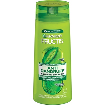 Garnier Fructis Antidandruff šampón výťažky zo zeleného čaju 250 ml
