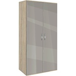 Bogdan Furniture G Двукрилен гардероб Мебели Богдан, модел BM-Ava 2, Гб сонома и сиво гланц