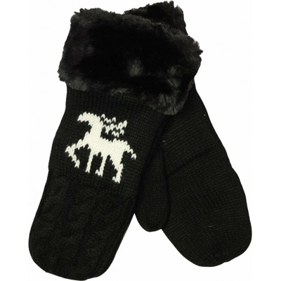 Lund pletené palčáky s flízem černá