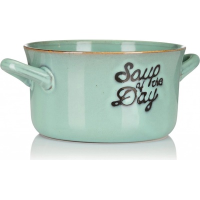 Siaki Collection Kameninová miska na polievku Soup zelená 500 ml