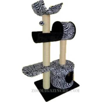 Image 1 of Драскало катерушка за коте с къщичка, овал , две стойки и играчка топче (10851)