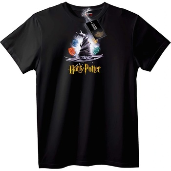NOONEBRAND Тениска Harry Potter Hogwarts домове - 5XL, Black