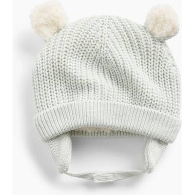 GAP Baby zateplená sherpa čiapka Unisex Sivá