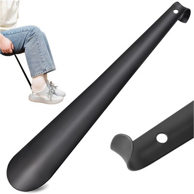 Obúvacia lyžica kovová 58 cm čierna