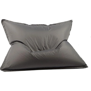 Pufrelax Пуф Голяма възглавница, 350л. , Magic Pillow - Teteron Grey, Перящ се калъф, За открито, Пълнеж от Полистиролни перли