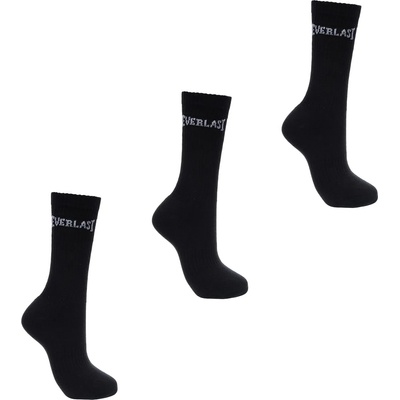 Everlast Мъжки чорапи Everlast 3 Pack Crew Socks Mens - Black