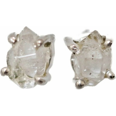 Nefertitis Herkimer diamant náušnice pecky stříbro Ag 925 E516 NF658930,6 cm, 1 g