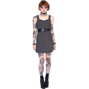 JAWBREAKER дамска рокля JAWBREAKER - Pinstripebelt - Black- DRA 9563