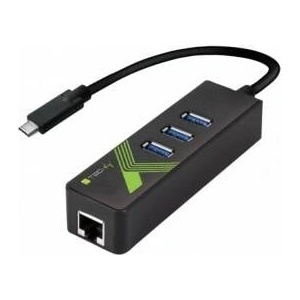 TECHLY Usbc3.0/ether converter 3xusb
