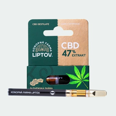 Konopná farma Liptov Vaporizačné pero a CBD Cartridge 0,5 ml