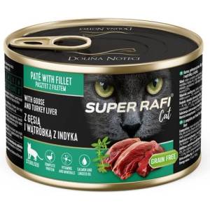 RAFI Super Rafi Cat Sterilised P&F Goose and Turkey liver 185 г