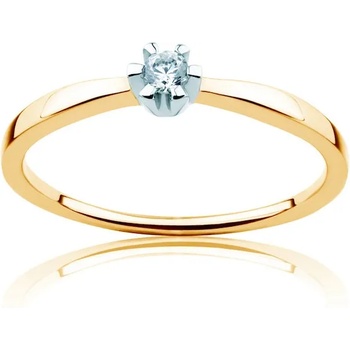 Image 1 of SAVICKI Годежен пръстен Solitaire: два цвята злато. диамант