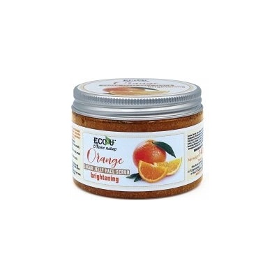Eco-U zesvětlující pleťový peeling s cukrovým želé a pomerančem 140 g