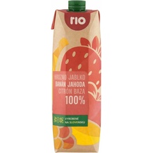 Rio 100% ovocný mix s jahodou a banánom 1 l