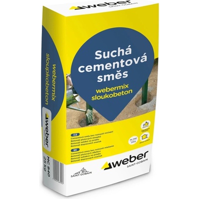 Weber Suchý hotový beton Webermix sloupkobeton 25 kg