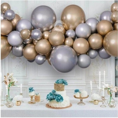 Gemar Balónková girlanda Leská zlato-stříbrná