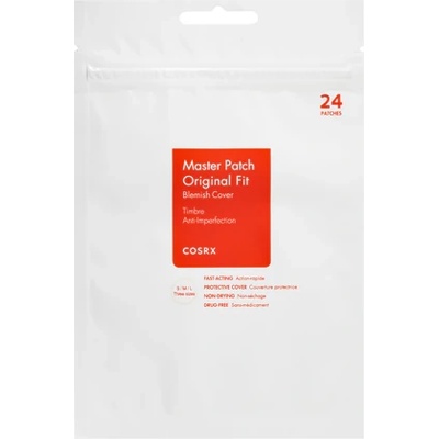 COSRX Master Patch Original Fit Local Care почистваща лепенка за проблемна кожа унисекс 24 бр