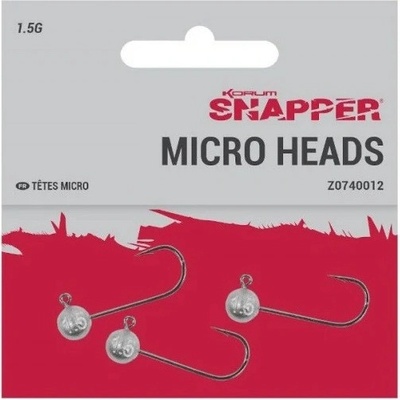 Korum Jigová hlava Snapper Micro Heads vel.4 3g 3 ks