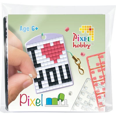 Pixelhobby Мозайка с пиксели Pixelhobby, Ключодържател - I love you (23106)