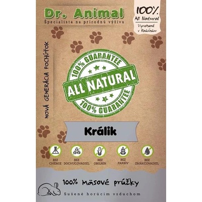 Dr.Animal králik prúžky mäsa 80 g
