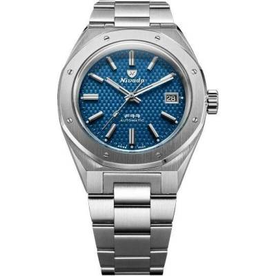 Nivada Grenchen F77 Blue Date