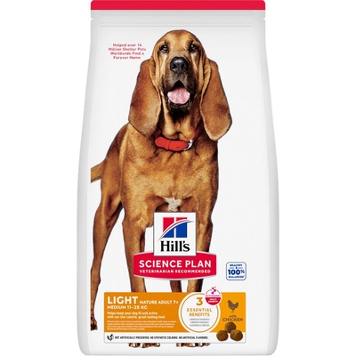 Hills Science Plan Mature Adult 7+ Medium Light kuracie 2 x 14 kg