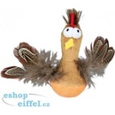 Trixie Bobo kuře s peřím, catnipem a zvukem na mikročip 10 cm