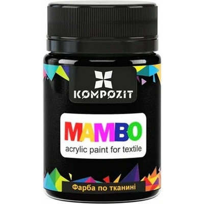 Mambo farba na textil a kožu 50 ml 23 mars čierna