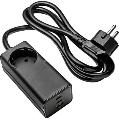 Akyga AK-CH-21 AC 230V + USB-A + 2x USB-C PD 5-20V / макс. 5A 65W Quick Charge 3.0 GaN AC зарядно устройство (5901720139191)