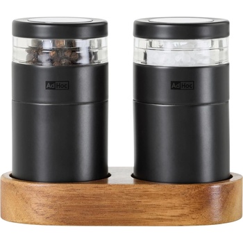AdHoc Menage Molto Комплект мелнички за сол и пипер, черен, 3 ел (AH-ME19)