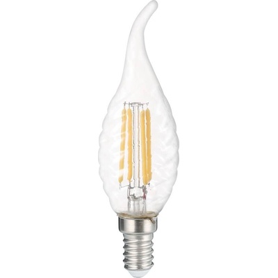 Optonica LED TWIST TIP CANDLE C35 E14 4W FILAMENT 4W Teplá bílá