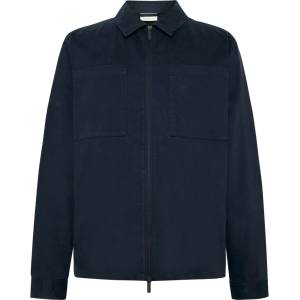 KnowledgeCotton Apparel Мъжка риза с копчета Knowledgecotton apparel Regular Fit Twill Overshirt Shirt - Total Eclipse (033-2932-0311)