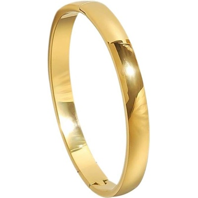 Bangles.cz náramek chirurgická ocel Bangle XL wide gold 594