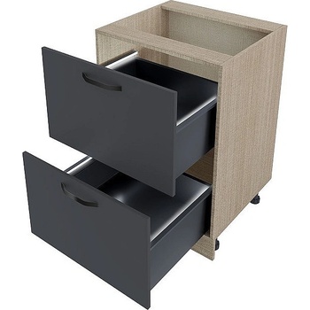 Image 1 of ИРИМ Долен кухненски шкаф с две чекмеджета МФ-Карбон мат-11-72 60 см